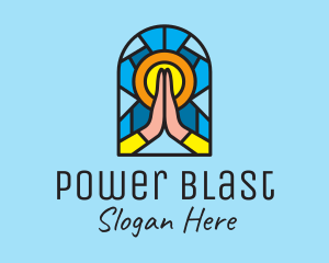 Church Pray Mosaic  logo design