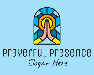 Church Pray Mosaic  logo design