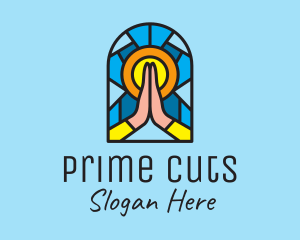 Church Pray Mosaic  logo design