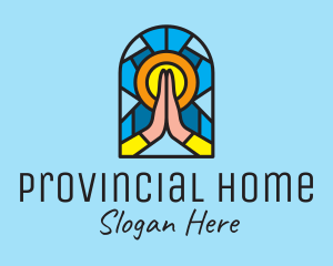 Church Pray Mosaic  logo design