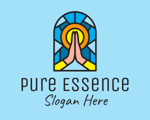 Church Pray Mosaic  logo design