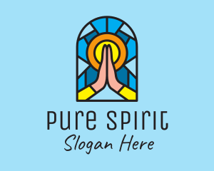 Church Pray Mosaic  logo design