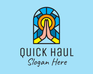 Church Pray Mosaic  logo design