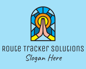 Church Pray Mosaic  logo design