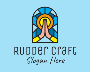 Church Pray Mosaic  logo design