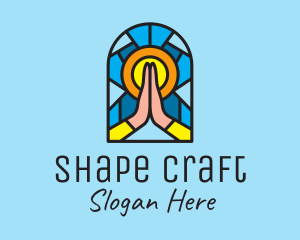 Church Pray Mosaic  logo design