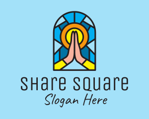 Church Pray Mosaic  logo design