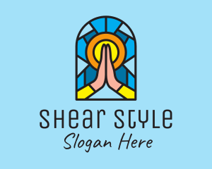 Church Pray Mosaic  logo design