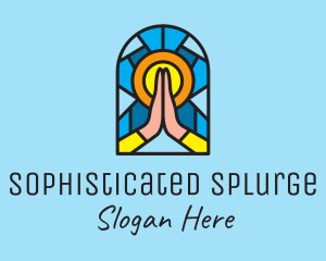 Church Pray Mosaic  logo design