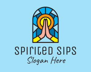 Church Pray Mosaic  logo design