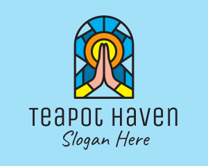 Church Pray Mosaic  logo design