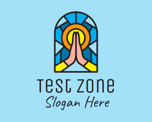 Church Pray Mosaic  logo design