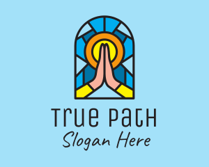 Church Pray Mosaic  logo design