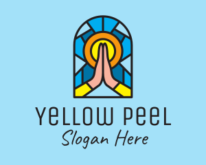 Church Pray Mosaic  logo design