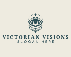 Bohemian Eye Tarot logo design