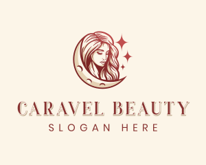 Moon Lady Beauty logo design