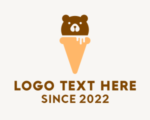 Cute Bear Ice Cream  logo