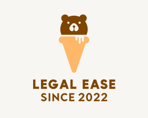 Cute Bear Ice Cream  logo