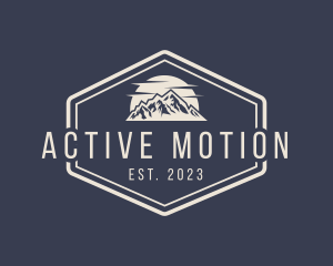 Mountain Hiking Signage logo design