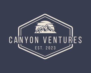 Mountain Hiking Signage logo design