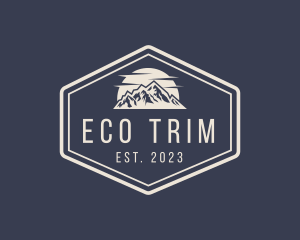 Mountain Hiking Signage logo design