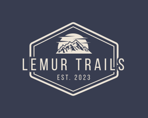 Mountain Hiking Signage logo design