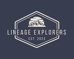 Mountain Hiking Signage logo design