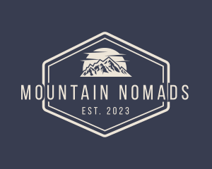 Mountain Hiking Signage logo design