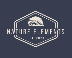 Mountain Hiking Signage logo design