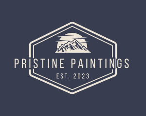 Mountain Hiking Signage logo design