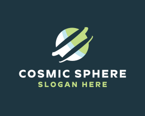 Globe Sphere Orbit Ecommerce logo design