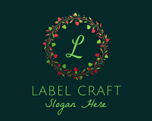 Holiday Christmas Wreath logo