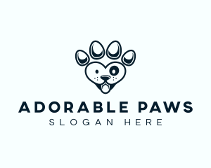 Pet Paw Dog logo design