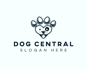 Pet Paw Dog logo design