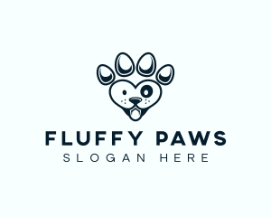 Pet Paw Dog logo design