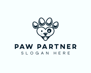 Pet Paw Dog logo design