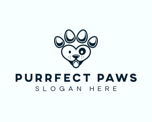 Pet Paw Dog logo design