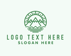 Outdoor Mountain Camping  Logo