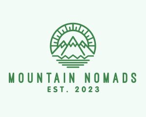 Outdoor Mountain Camping  logo design