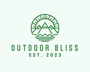 Outdoor Mountain Camping  logo design