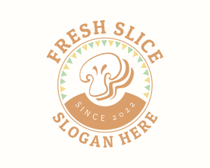 Mushroom Slice Restaurant logo design