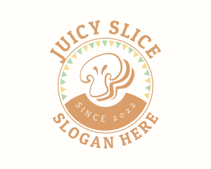 Mushroom Slice Restaurant logo design