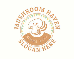 Mushroom Slice Restaurant logo design