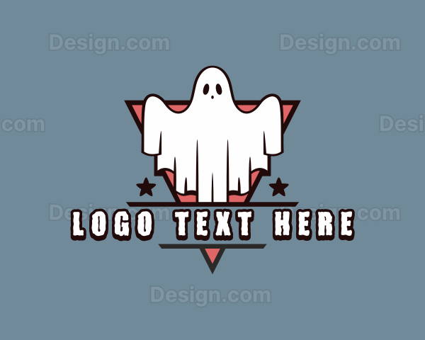 Haunted Spooky Ghost Logo