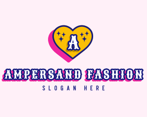 Heart Love Fashion logo design