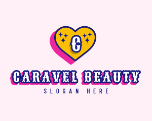 Heart Love Fashion logo design