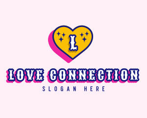 Heart Love Fashion logo design