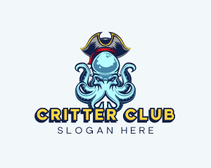 Pirate Octopus Gaming logo design