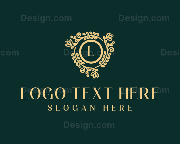 Floral Beauty Wreath Logo