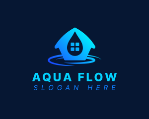 Aqua House Droplet logo